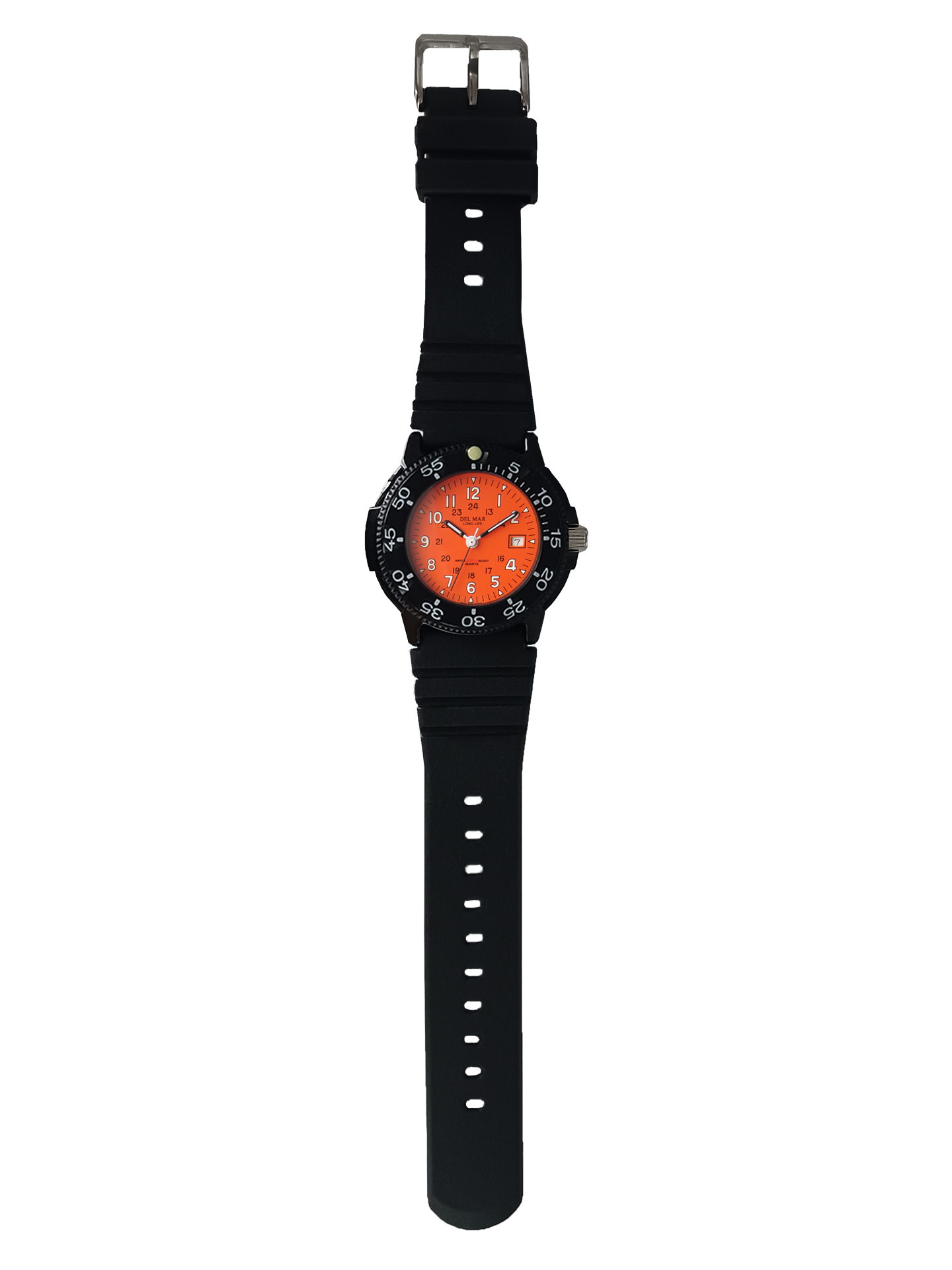 Del Mar Sand Key His & Hers Orange Dial Watch Set | 200M Water Resistant