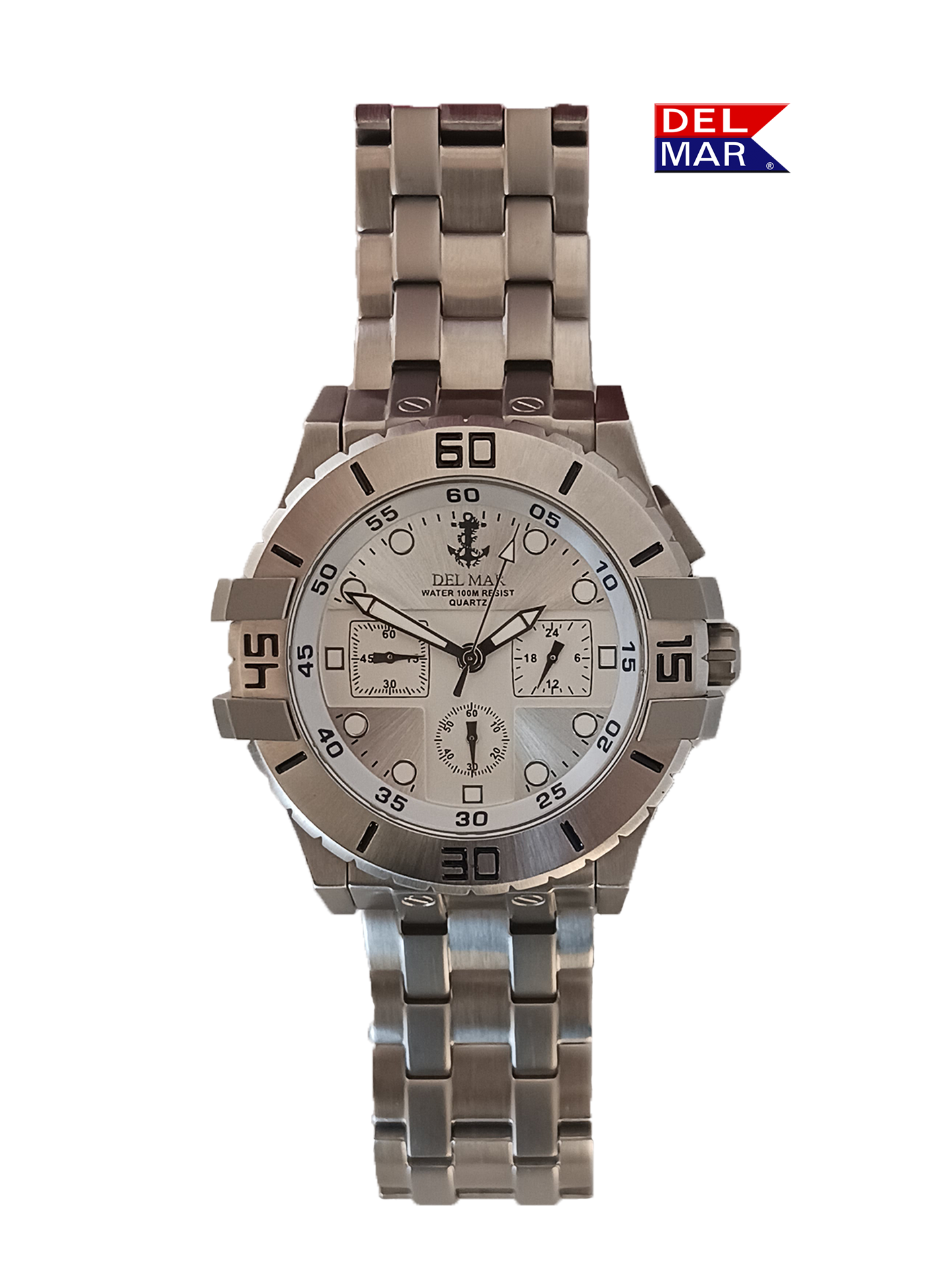 Del Mar Sport Chronograph Watch – Light & Dark Dial Options – 100M