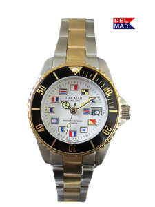 Men's Long Life Nautical Bracelet Two-Tone Watch #50121