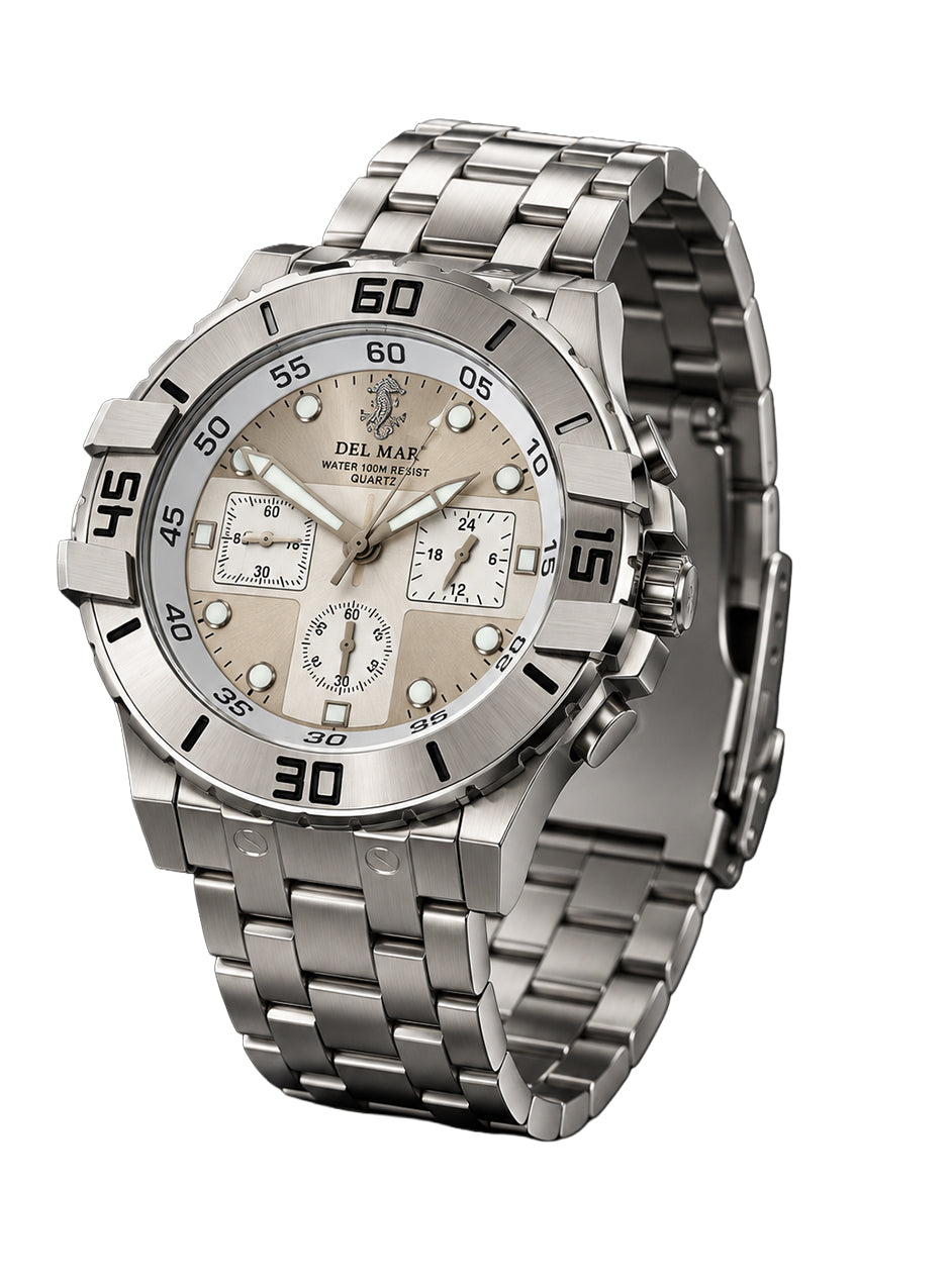 Men’s Stainless Steel Chronograph 100M Watch #50210