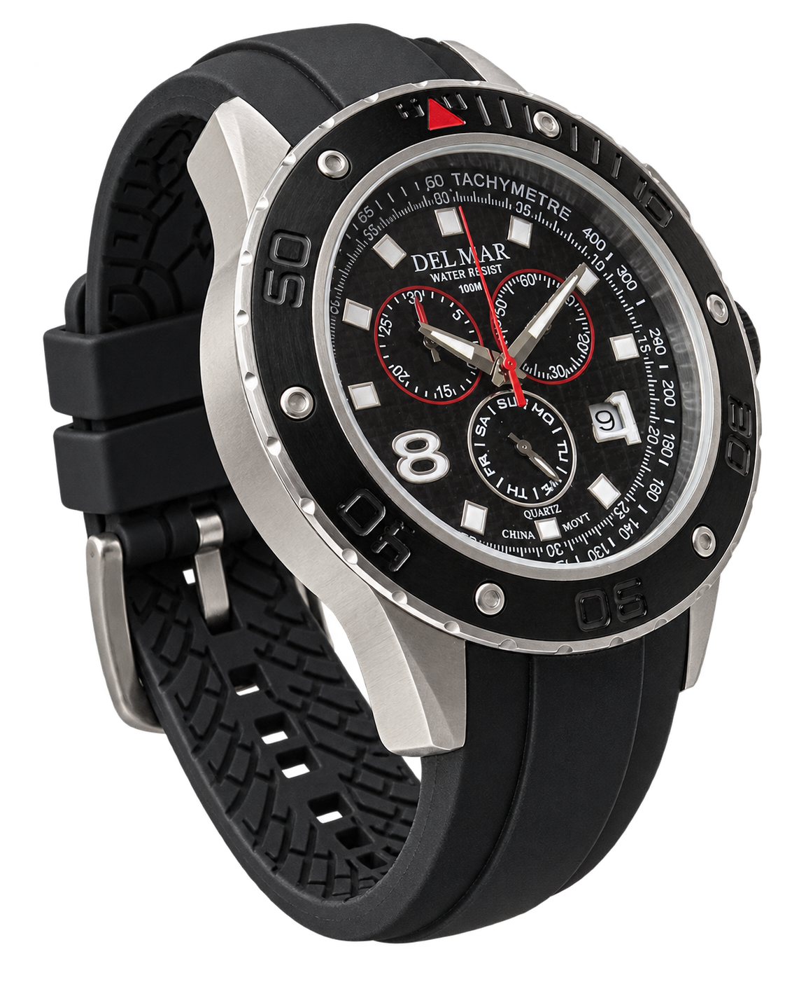 Del Mar Round Sport Chronograph Watch – 100M