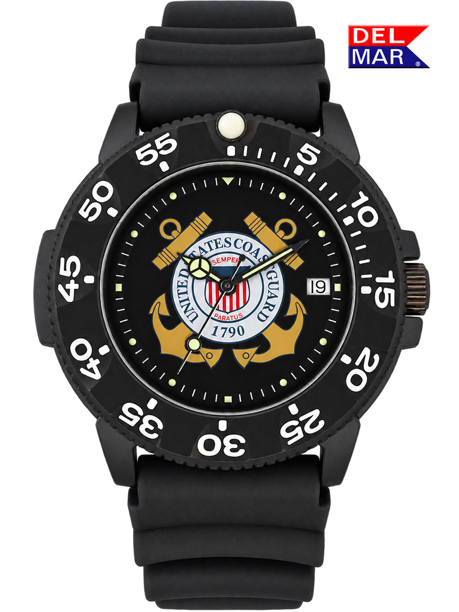 Del Mar Military – U.S. Coast Guard Insignia Watch – 200M