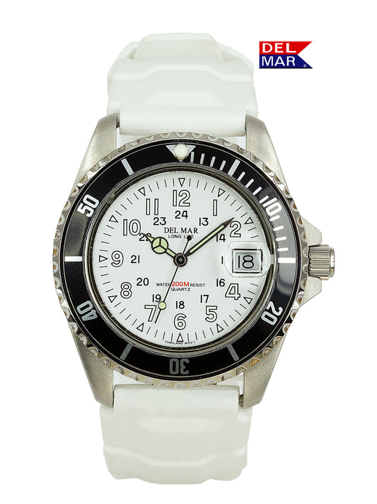 White Dial Sport Watch | Catalina 50268 200M Water-Resistant Watch