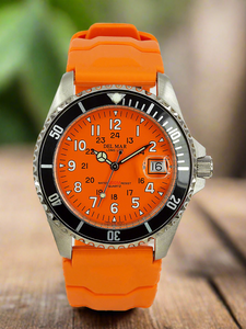 Del Mar Catalina Orange Men & Youth Watch: Durable, 200M Water Resistant #50270