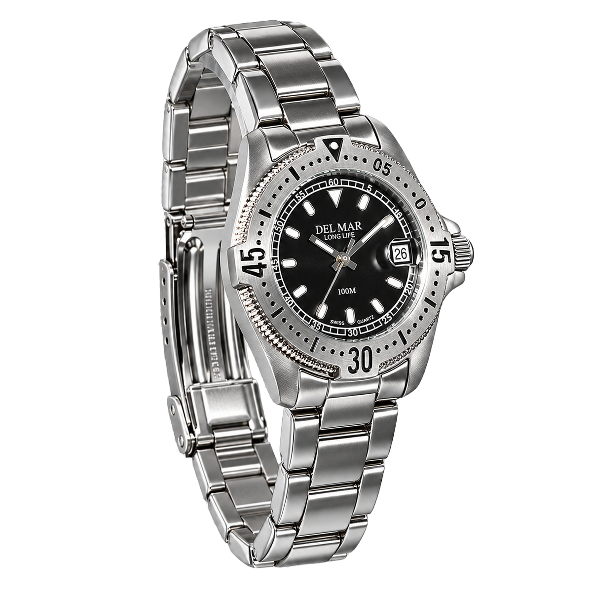 Del Mar Classic Ladies Admiral Black Dial Watch #50276