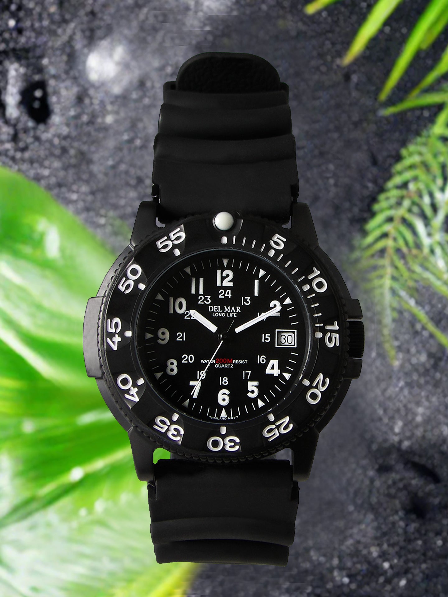 Del Mar Sand Key Ladies Dive Watch Black Face #50279