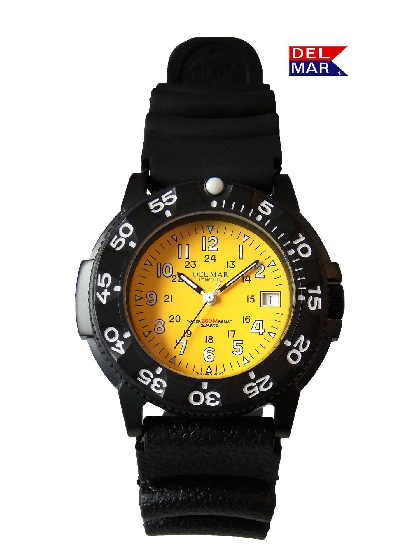 Del Mar Sand Key His & Hers Yellow Dial Watch Set | 200M Water Resistant