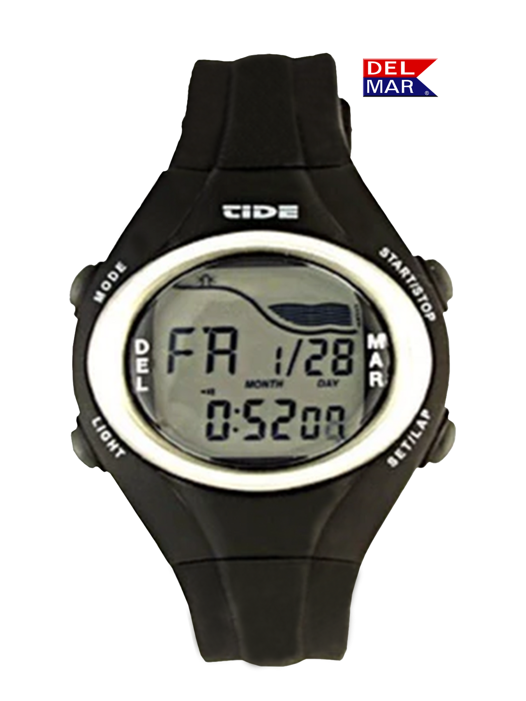 Del Mar Watches Sporty Digital Tide Watch #50308