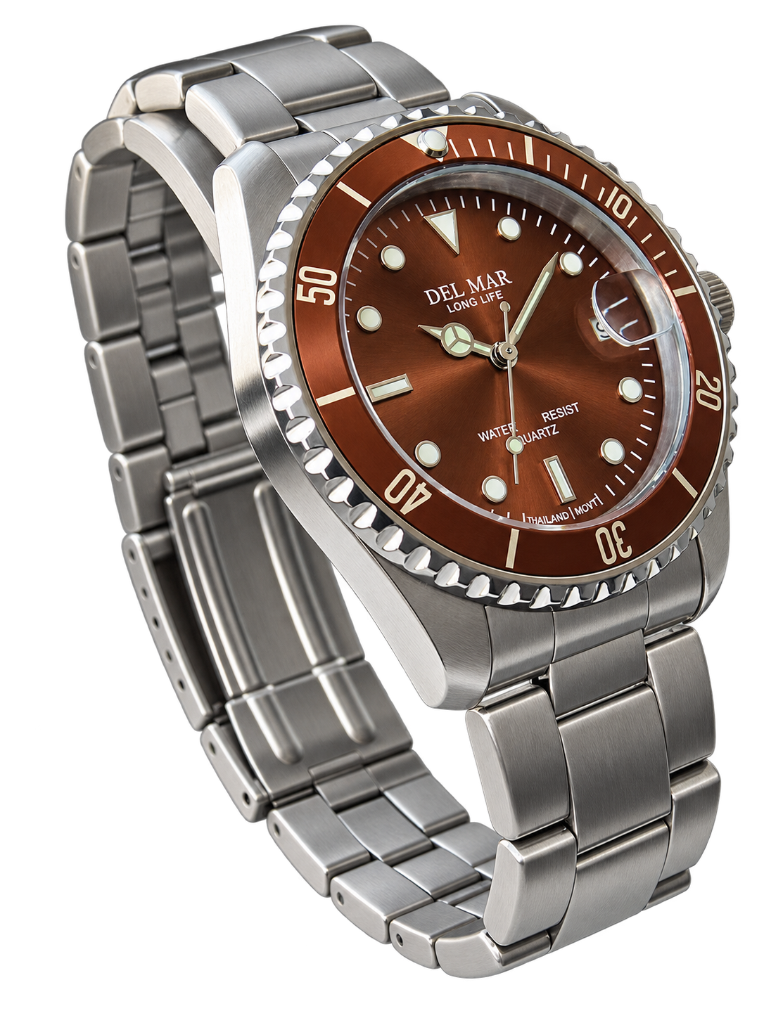 Del Mar Coronado Bronze Dial Stainless Steel Watch 50374