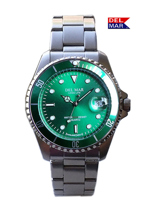 Del Mar Coronado Green Dial Stainless Steel Watch 50375