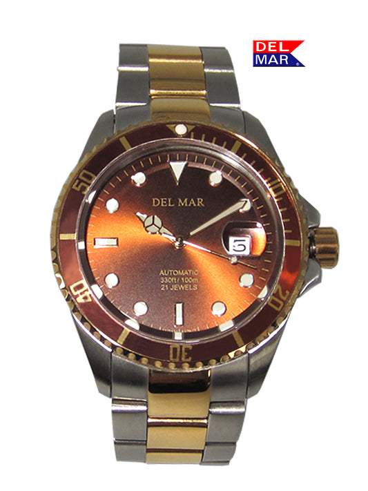 Del Mar Premier Automatic – Bronze Dial / Two-Tone Stainless Steel Bracelet – Model 50389
