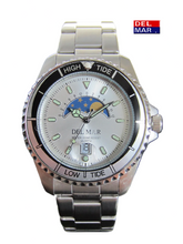 Del Mar Tide Watch Stainless Steel White Dial 5040