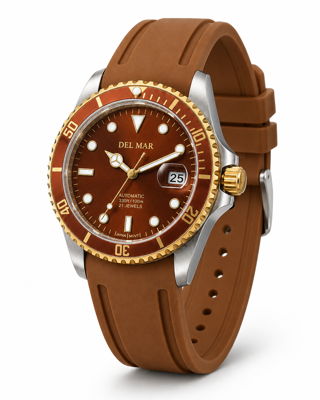 Del Mar Premier Automatic – Bronze Dial / Brown Strap – Model 50410