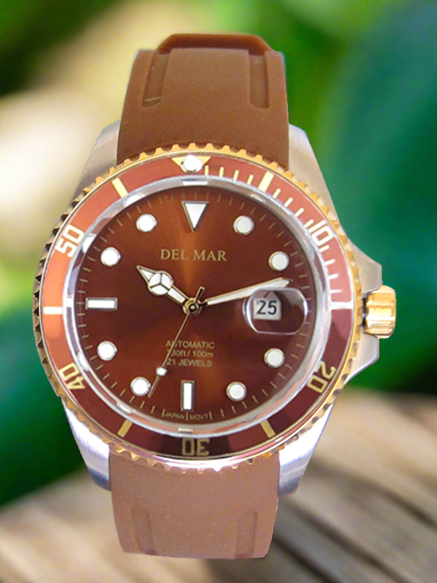 Del Mar Premier Automatic – Bronze Dial / Brown Strap – Model 50410