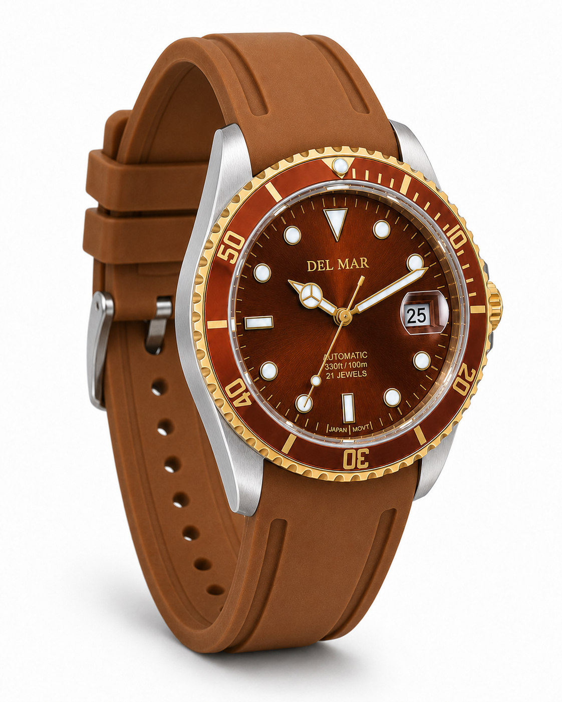 Del Mar Premier Automatic – Bronze Dial / Brown Strap – Model 50410