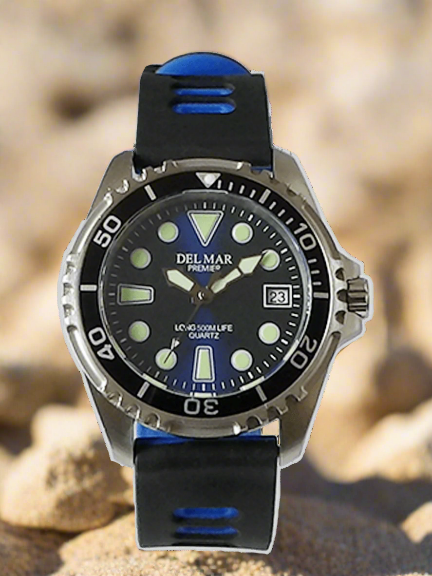 Del Mar Pro Dive 500M – Blue Dial / Blue & Black Strap #50459