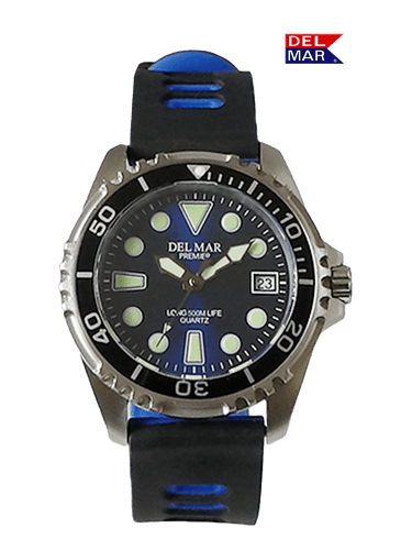 500 Meter Men's  Premier Pro Dive Watch #50459 - Blue Dial