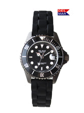 Del Mar Catalina Sportstrap Ladies Black Face 200M Watch #50503