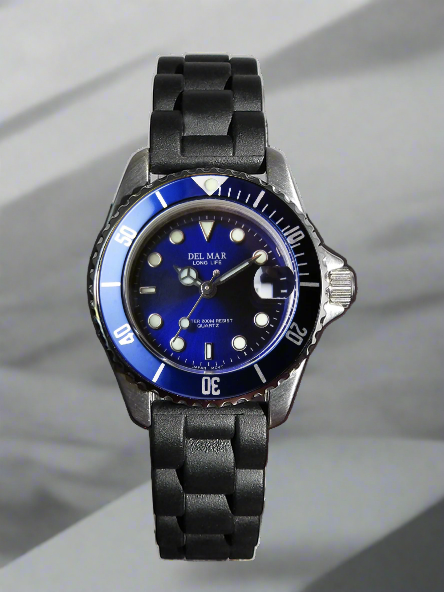 Del Mar Catalina Sportstrap Ladies Blue Face 200M Watch #50505