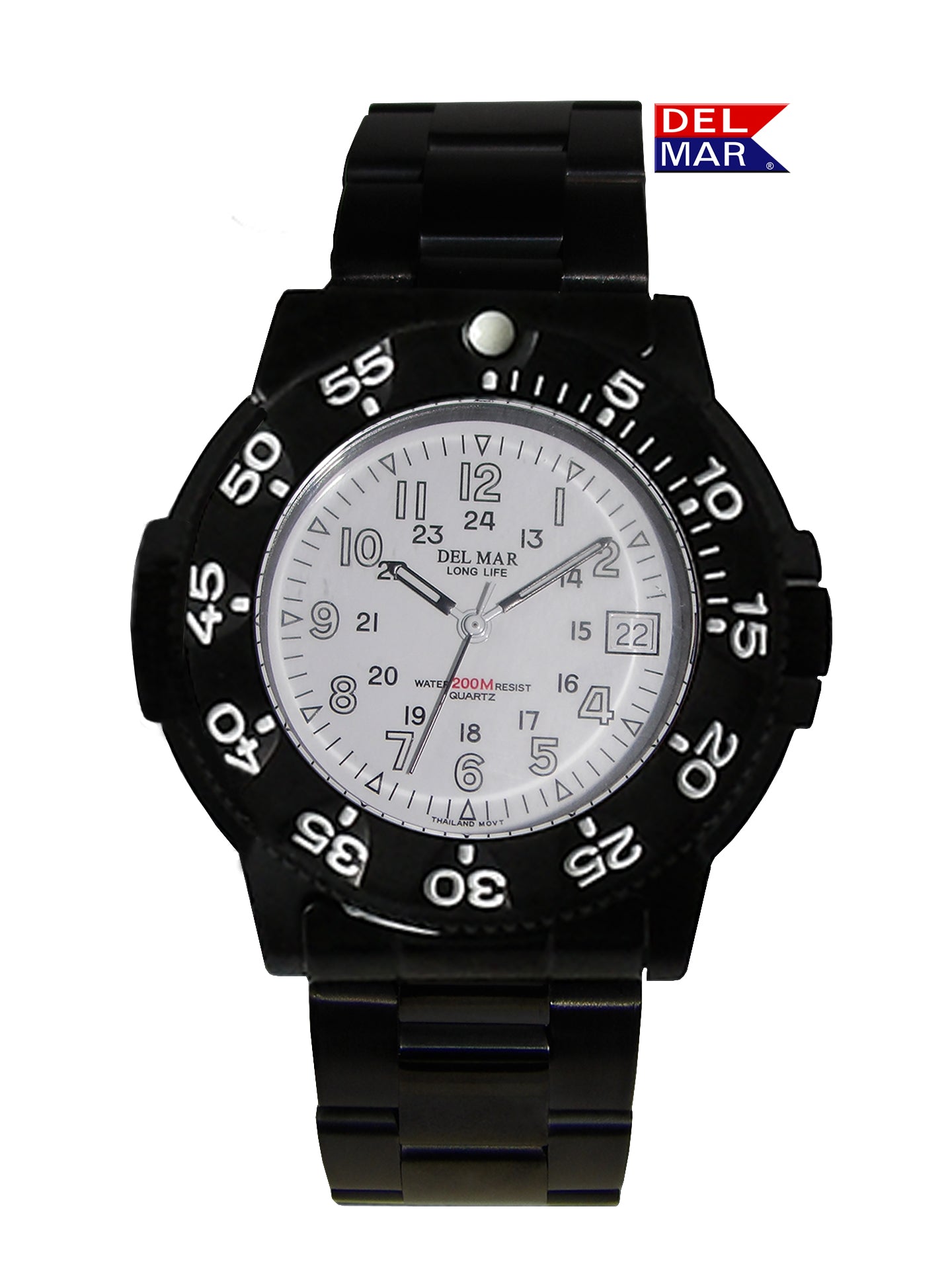 Del Mar Sand Key His & Hers White Dial Watch Set | 200M Water Resistant