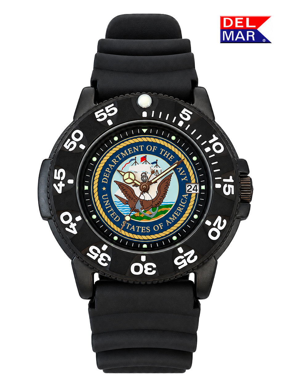 Del Mar Military U.S. Navy Insignia Watch – 200M
