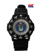 Del Mar Military – U.S. Air Force Insignia Dial – Black Strap Band