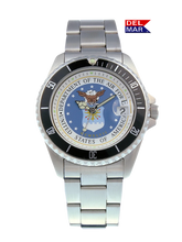 Del Mar Military – U.S. Air Force Insignia Dial – Stainless Steel Bracelet