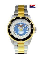 Del Mar Military – U.S. Air Force Insignia Dial – Two-Tone Bracelet