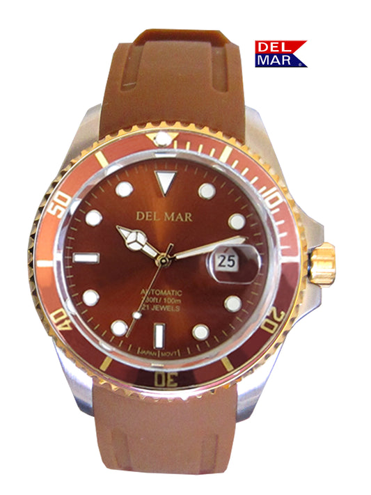 Del Mar Premier Automatic – Bronze Dial / Brown Strap – Model 50410