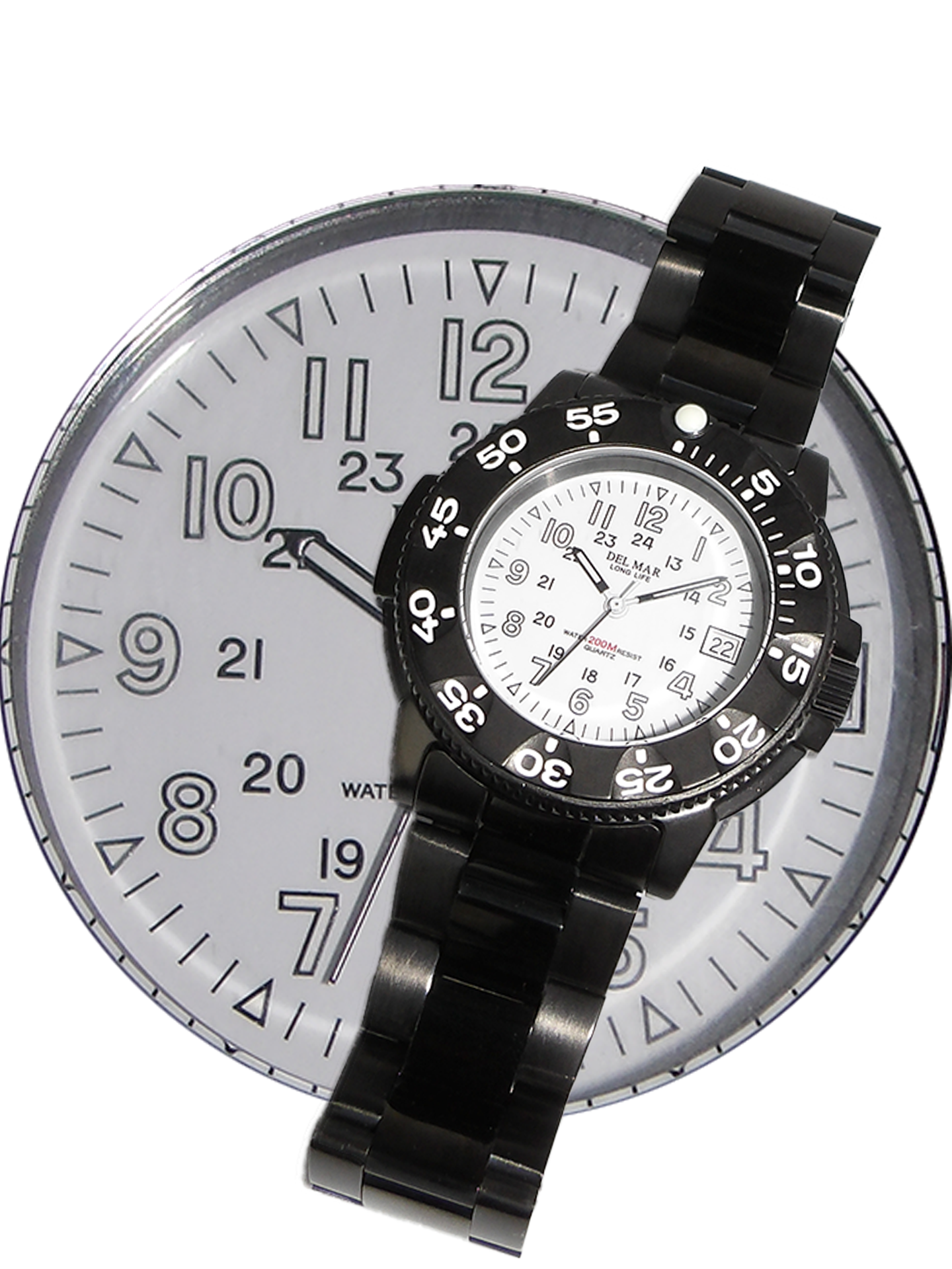 Del Mar Sand Key His & Hers White Dial Watch Set pairs coordinated designs in a clean, neutral style built for everyday wear.