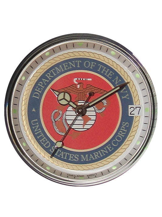 Honor the U.S. Marine Corps with a Del Mar Military watch featuring official insignia, 200M water resistance, and stainless steel or strap options. Built for everyday wear.