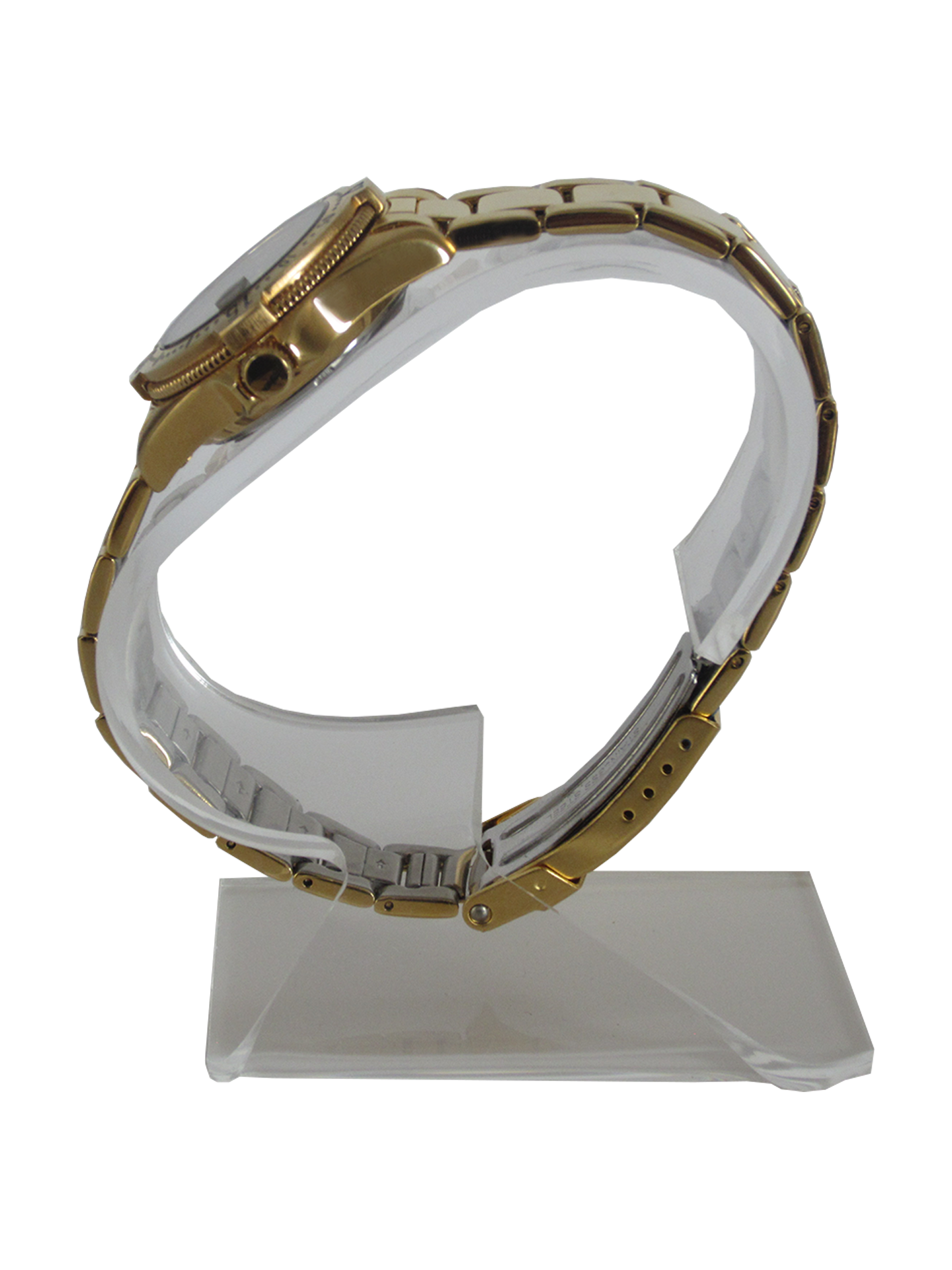 Del Mar Admiral – His & Hers Gold Tone Bracelet Set – 100M