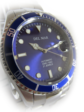 Men's Automatic Watch Blue Dial, Stainless Steel Band #50391