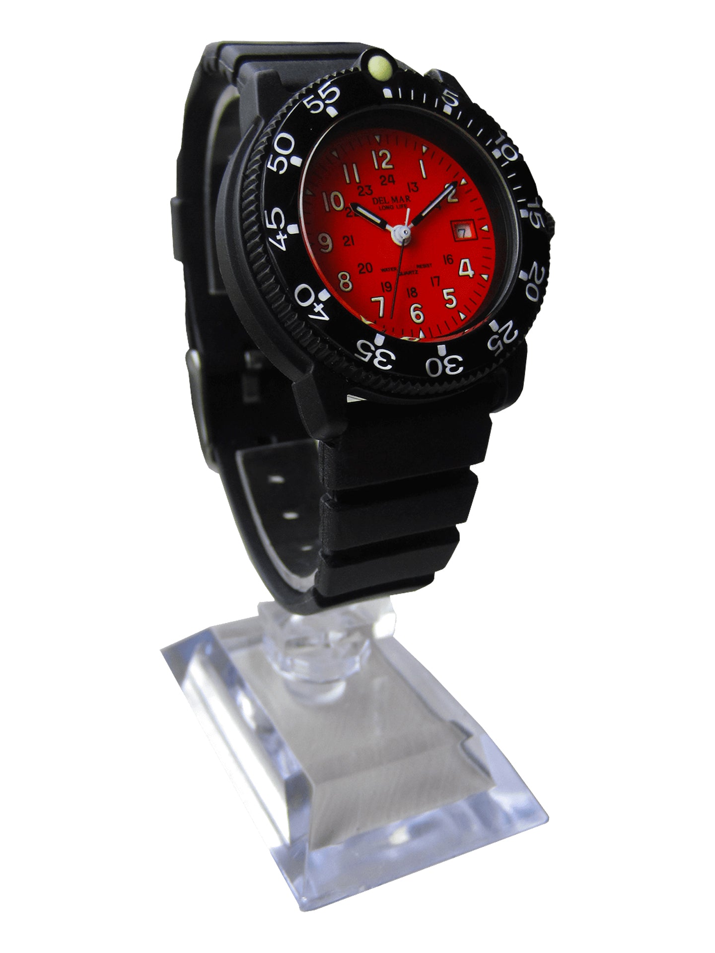 Del Mar Sand Key Ladies Orange Face Dive Watch 200M #50507