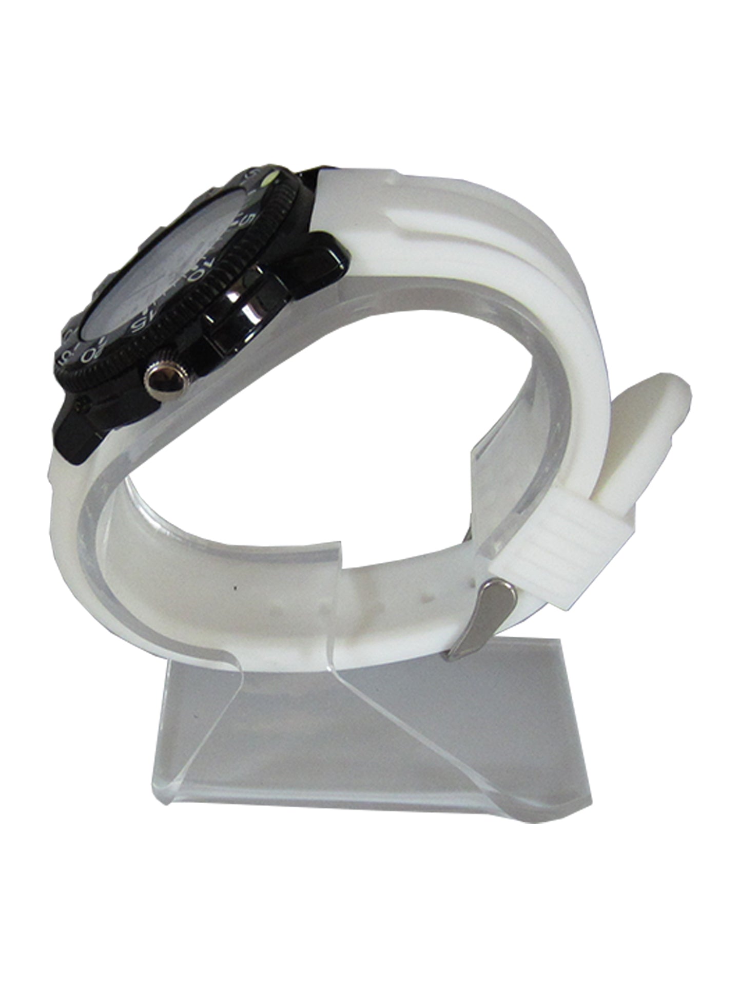 Del Mar Sand Key White Dial Rubber Strap Watch 50385