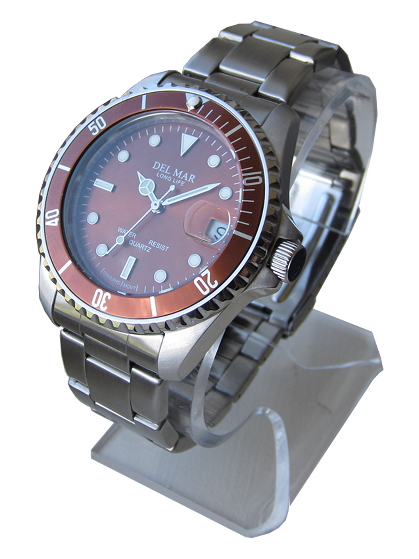 Del Mar Coronado Bronze Dial Stainless Steel Watch 50374