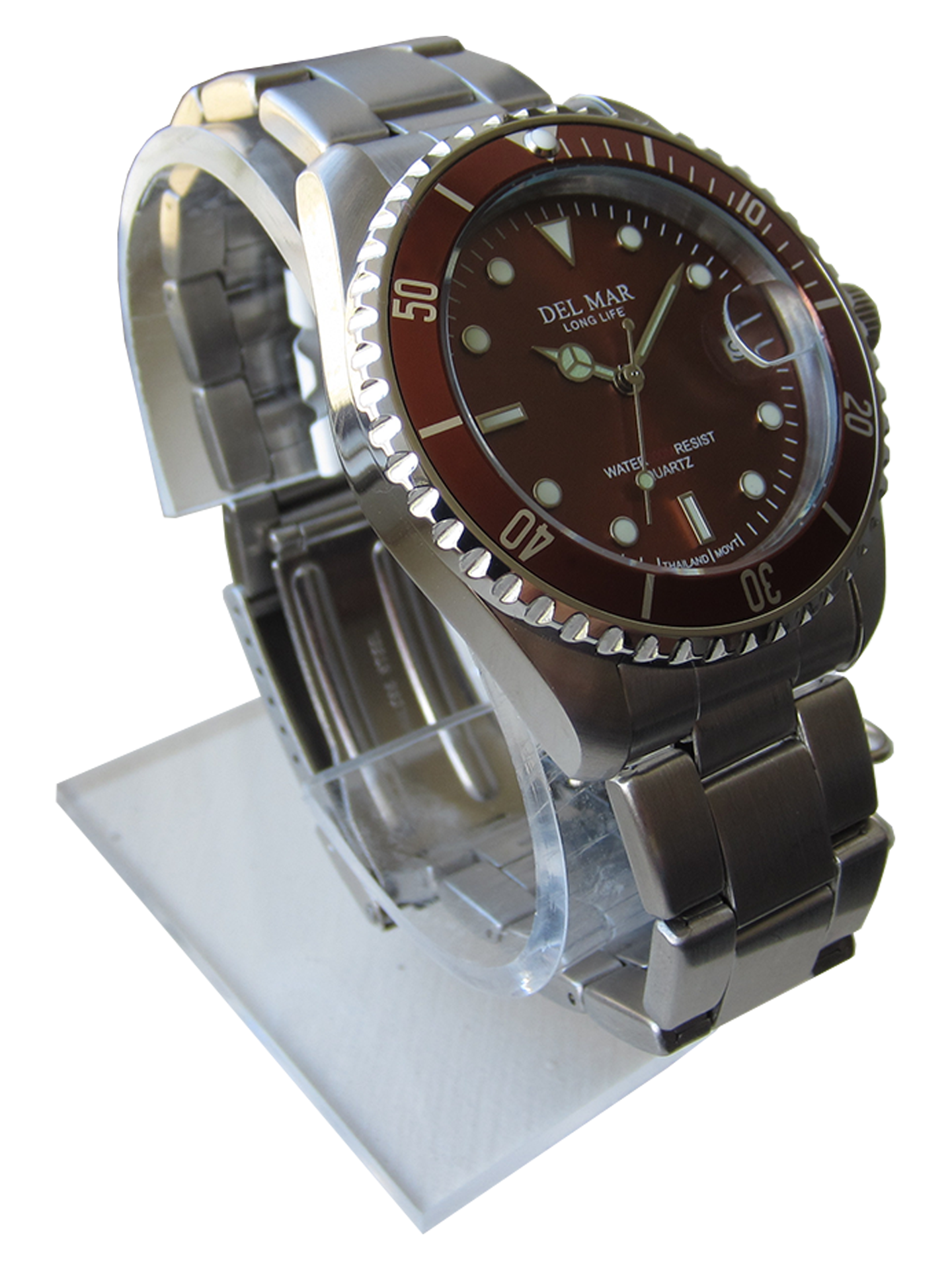 Del Mar Coronado Bronze Dial Stainless Steel Watch 50374