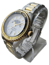 Two-Tone Bracelet Nautical Analog Tide Watch #50401