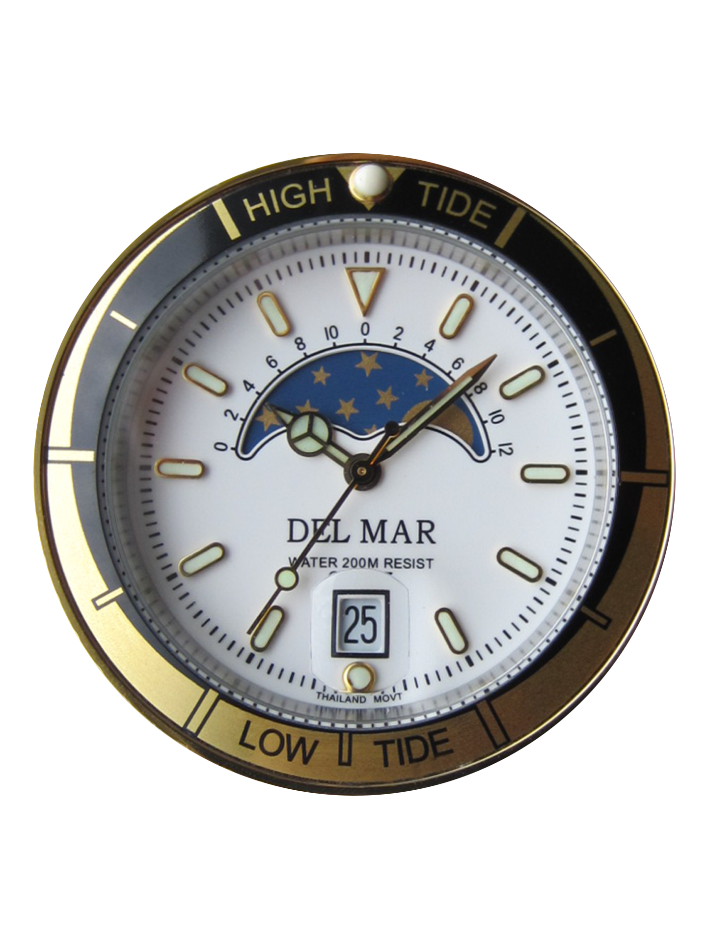 Del Mar Tide Watch – White Dial / Two-Tone Stainless Steel Bracelet #50401