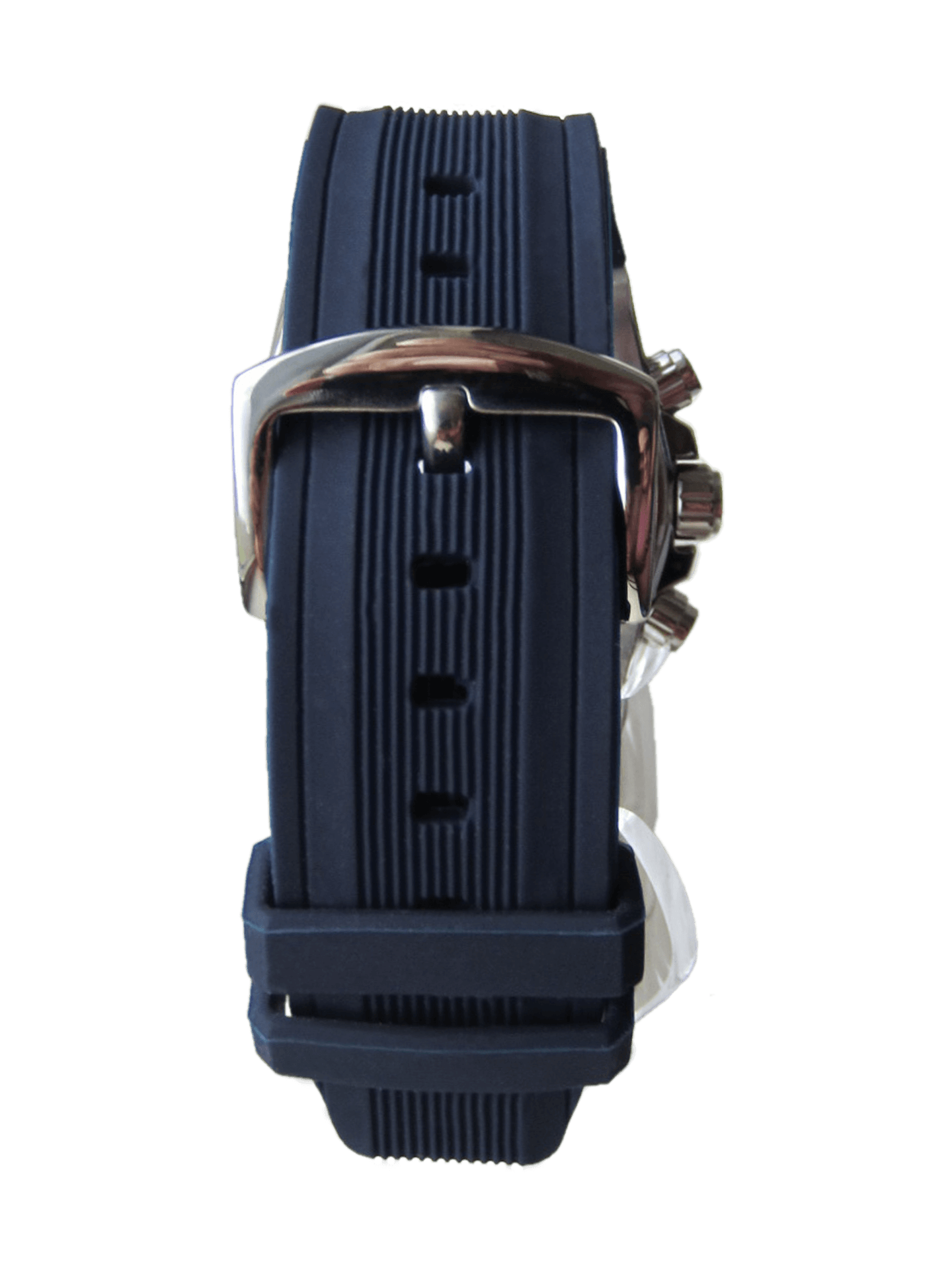 Del Mar 3-Eye Multi-Function Sport Watch - White Dial & Blue Bezel