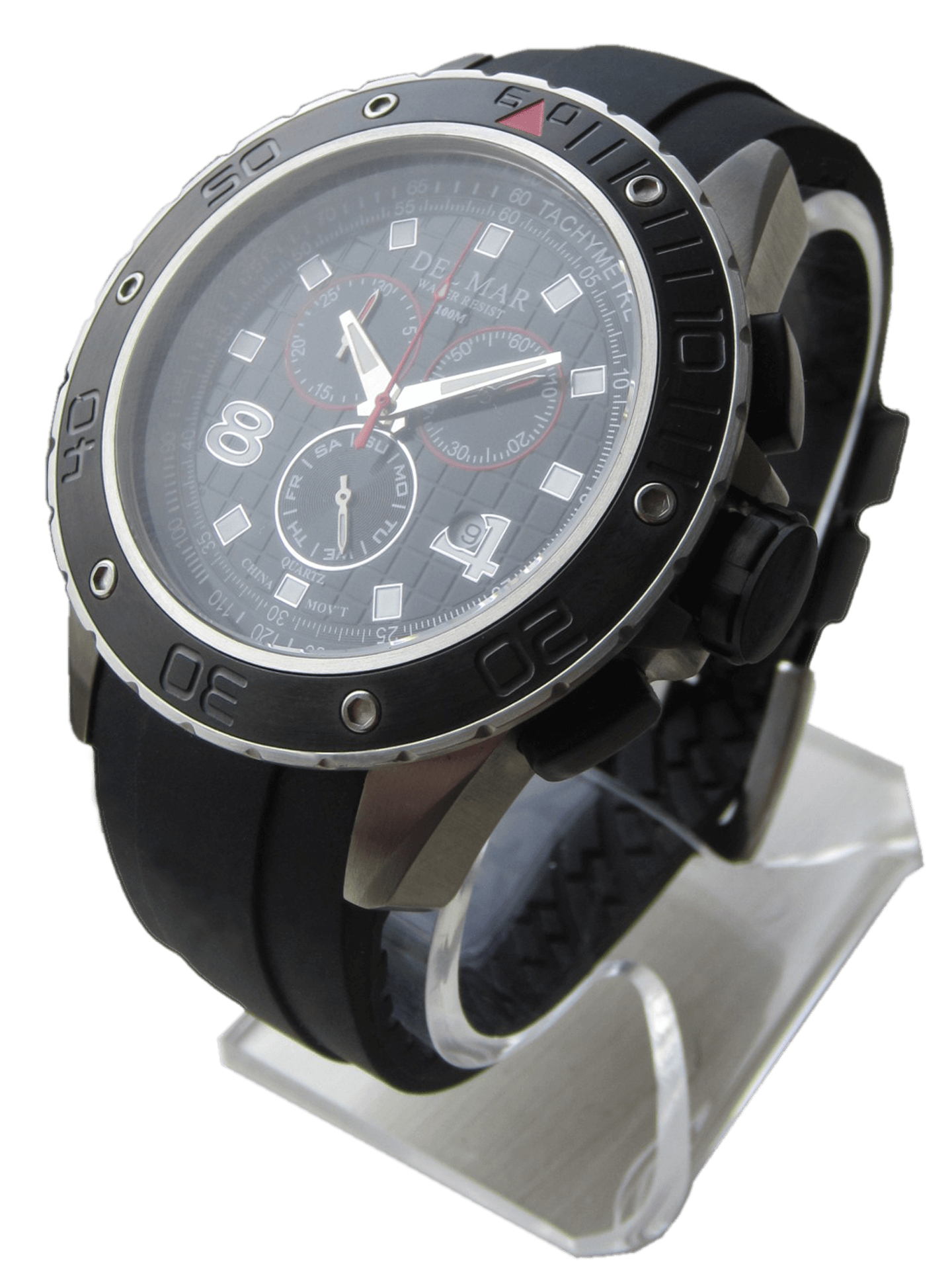 Del Mar Round Sport Chronograph Watch – 100M