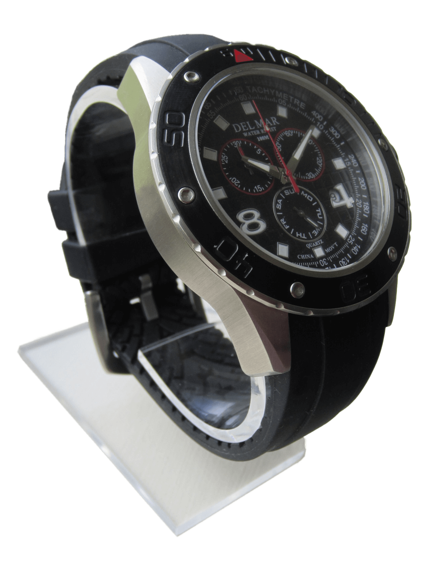 Del Mar Round Sport Chronograph Watch – 100M