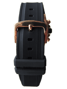 Men's Black Dial, Bronze Trim Multi-function Watch - #50396