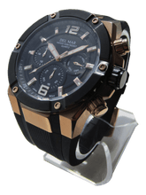 Men's Black Dial, Bronze Trim Multi-function Watch - #50396