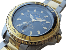 Nautical Analog Tide Watch, Two-Tone Bracelet #50207