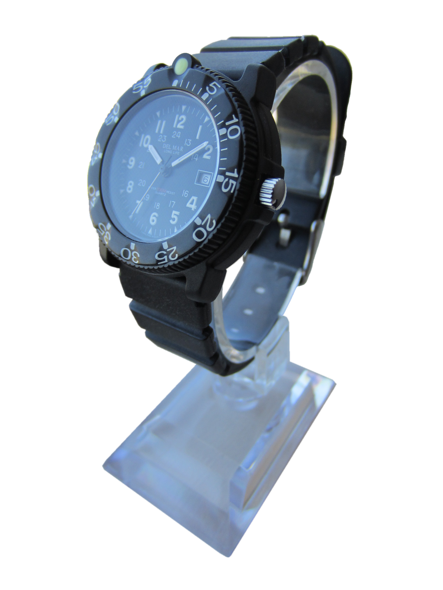 Del Mar Sand Key His & Hers Black Dial Watch Set | 200M Water Resistant
