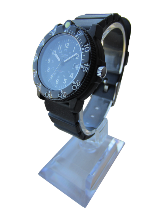 Del Mar Sand Key His & Hers Black Dial Watch Set | 200M Water Resistant