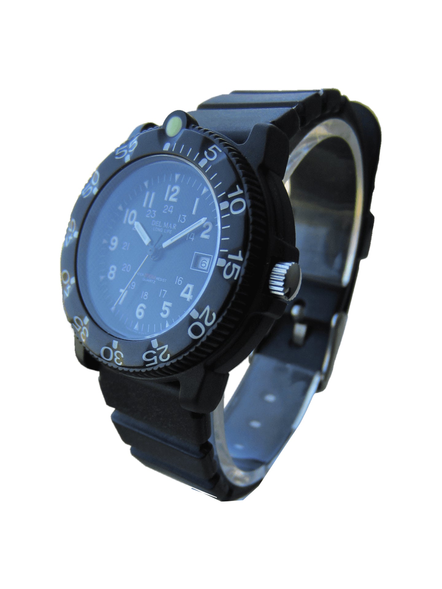 Del Mar Sand Key Ladies Dive Watch Black Face #50279