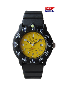 Yellow face dive watch online