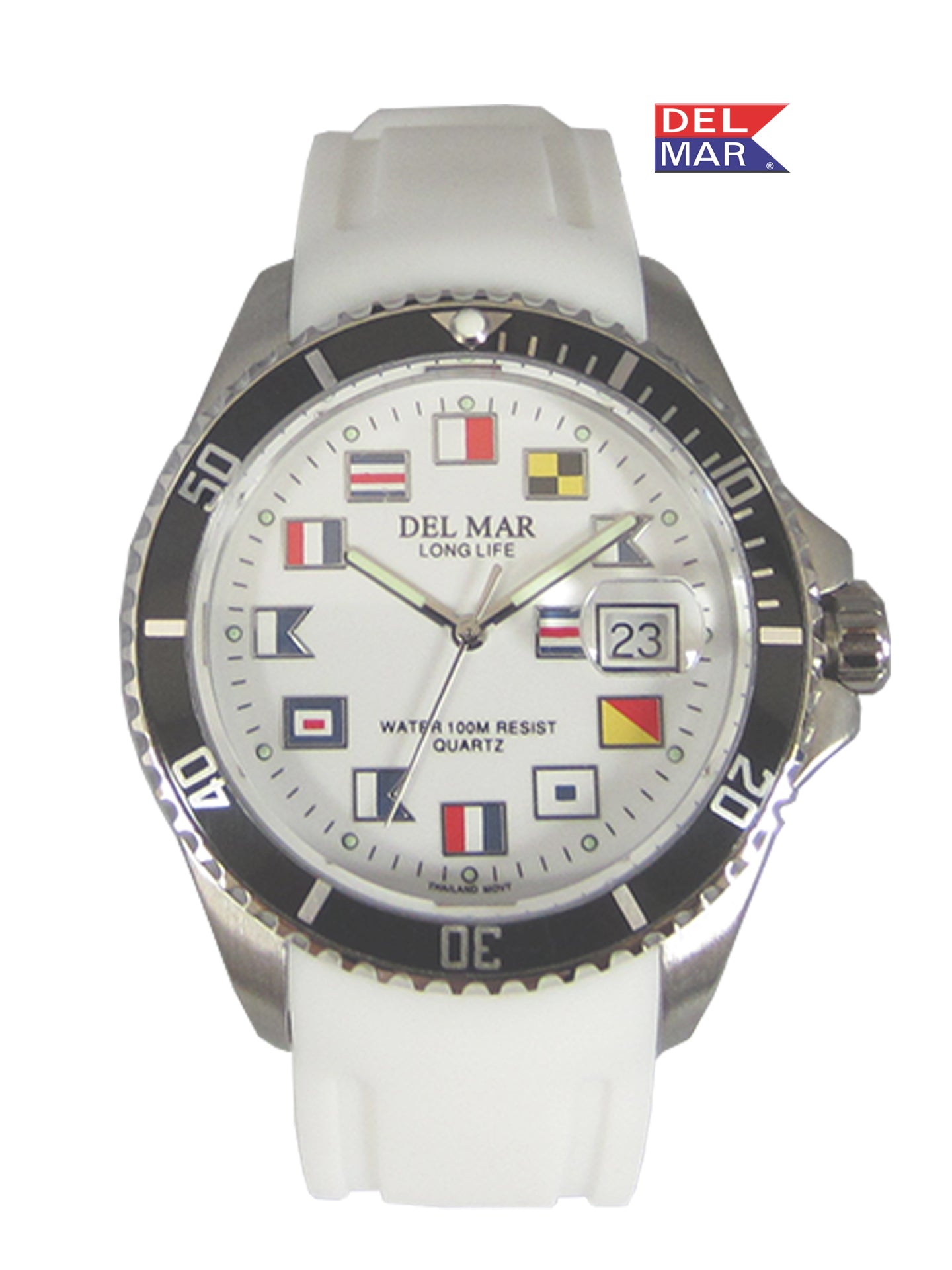 White Nautical Sport Watch | Catalina 50380 Water-Resistant Watch